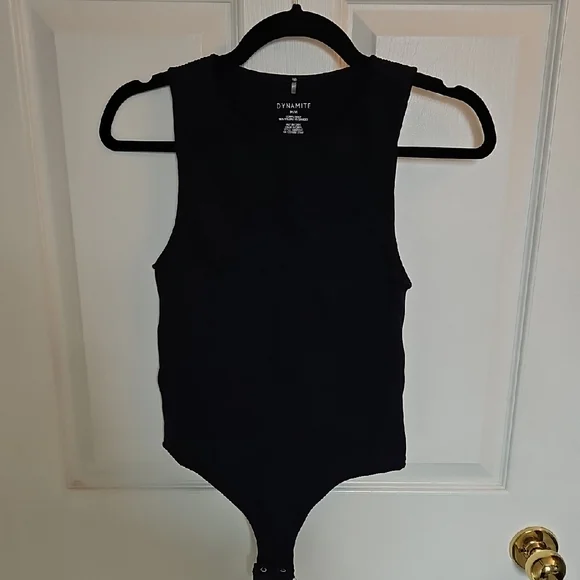 DYNAMITE Ribbed Bodysuit - Picture 1 of 2
